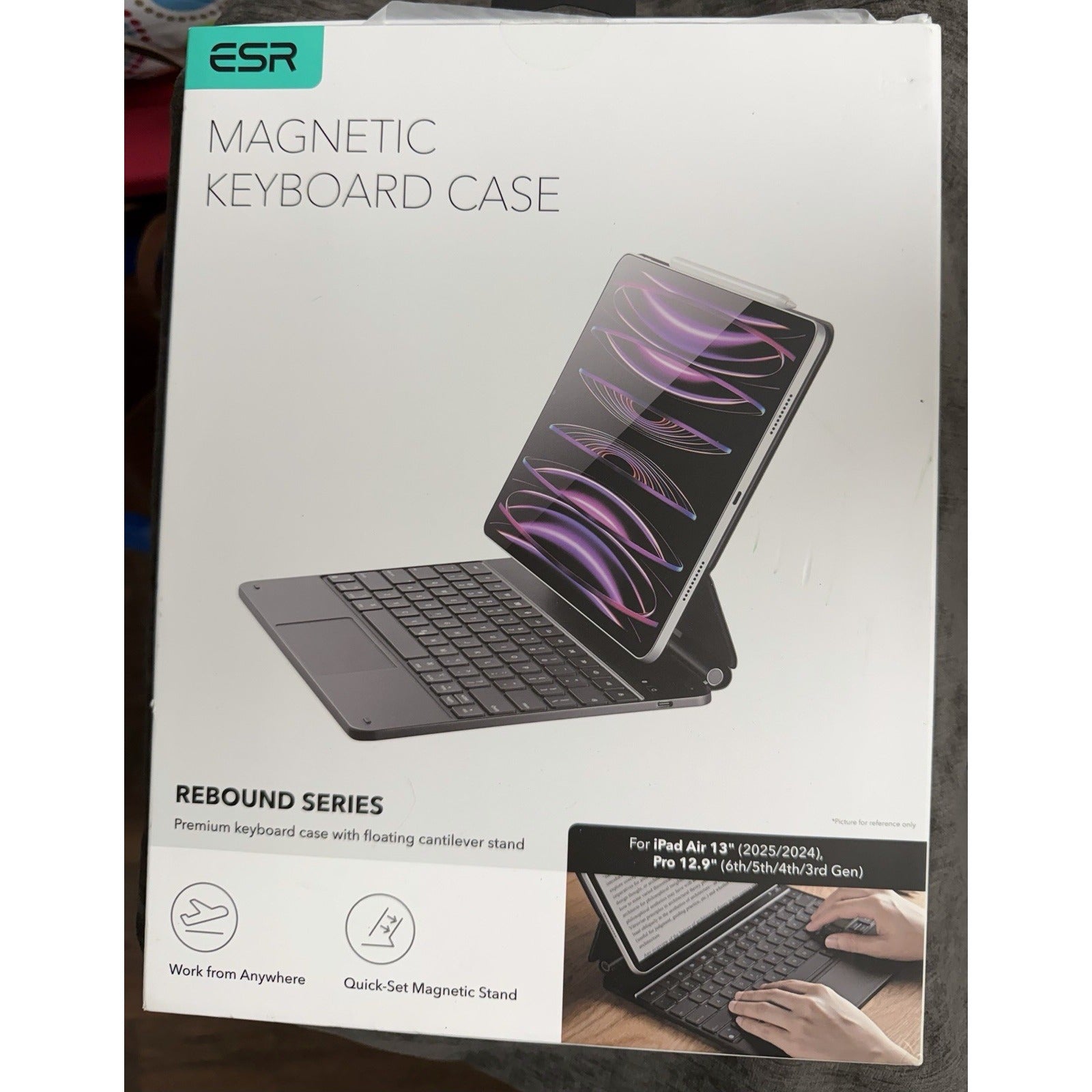 ESR Magnetic Keyboard Case iPad Air 13”  (2025/2024) & Pro 12.9” (6/5/4/3 Gens)