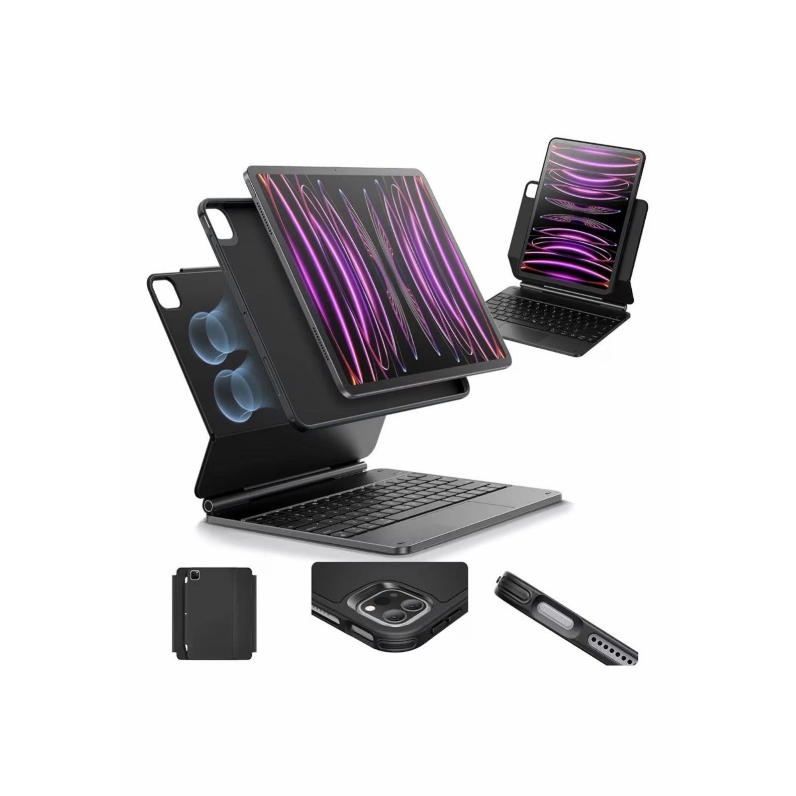 ESR Magnetic Keyboard Case iPad Air 13”  (2025/2024) & Pro 12.9” (6/5/4/3 Gens)